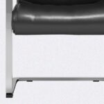 Leather Mid-Back Conference Chair with adjustable armrests and sleek design, perfect for office meetings and professional settings.