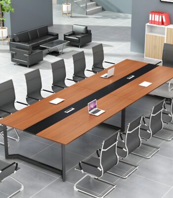 240cm Office Boardroom Table with sleek design and spacious surface, ideal for executive meetings and corporate environments.
