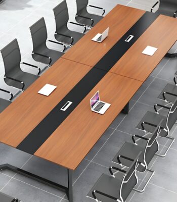 240cm Office Boardroom Table with sleek design and spacious surface, ideal for executive meetings and corporate environments.