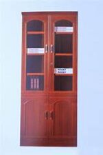 Elegant 2-door wooden cabinet with a sturdy design and spacious storage, perfect for organizing essentials in living rooms, bedrooms, offices, and hallways.