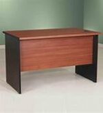 Compact 0.9M Office Study Desk with a sturdy metal frame, durable wooden tabletop, and a modern minimalist design, perfect for small spaces.
