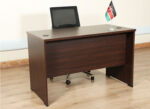 Compact 0.9M Office Study Desk with a sturdy metal frame, durable wooden tabletop, and a modern minimalist design, perfect for small spaces.
