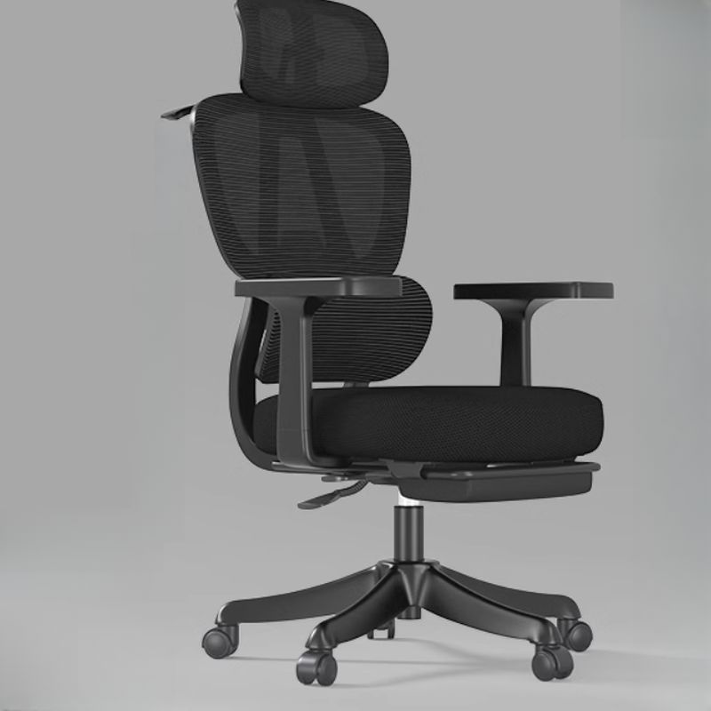 High-Back Black Mesh Office Chair High-Back Black Mesh Office Chair with ergonomic design, breathable mesh back, adjustable armrests, and smooth-rolling casters for optimal comfort.