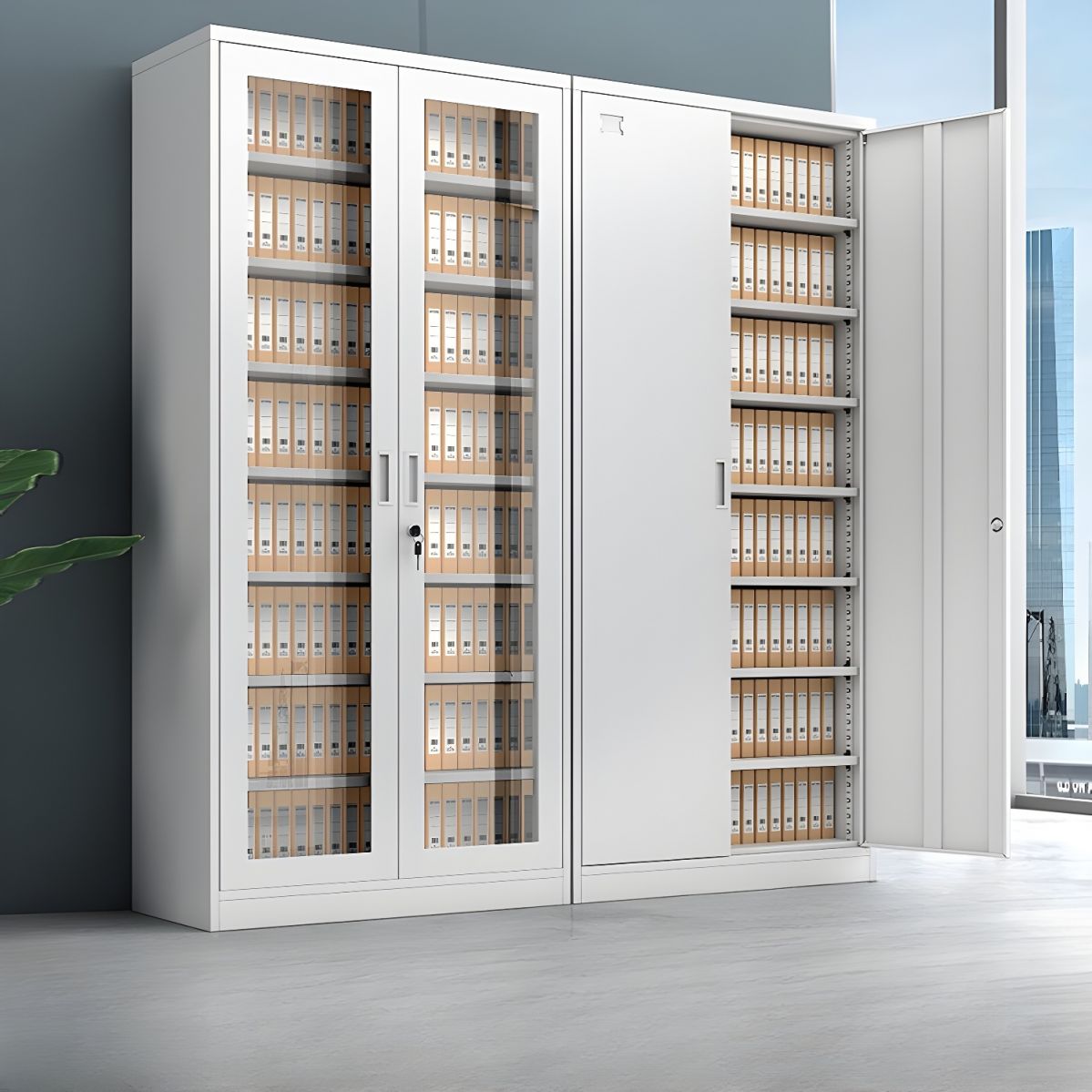 Full-Length Glass Door Filing Unit - Tamco -Furniture shop in Kenya