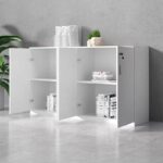White Storage Office Cupboard - Image 2
