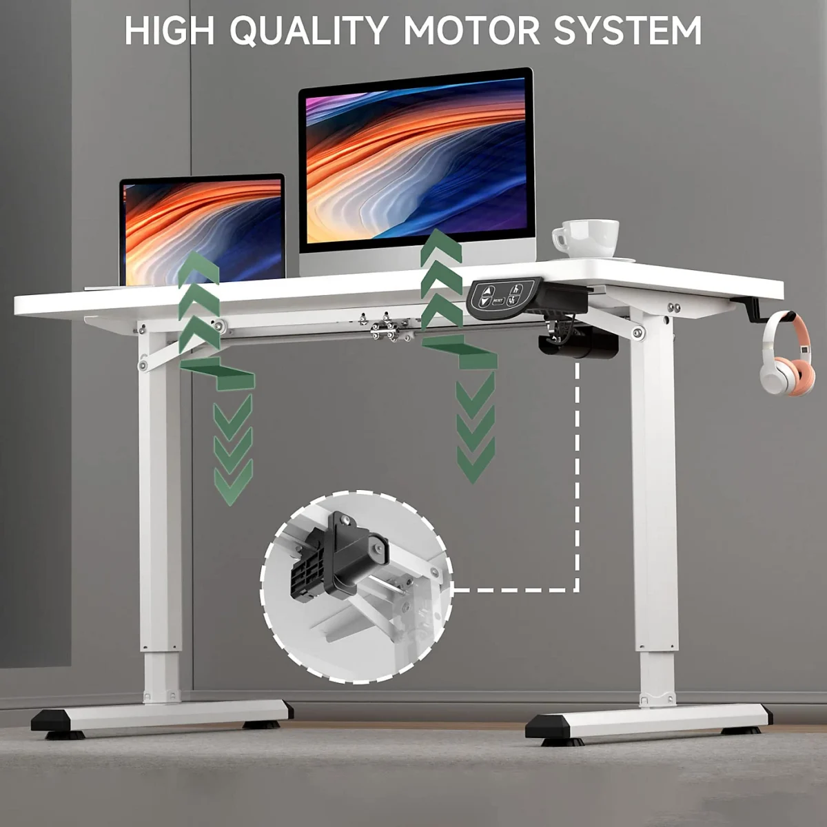 Computer Table Height Meter Height Adjustable Table – 1.4m - Tamco - Furniture Shop in Kenya