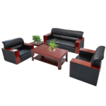 5-Seater PU Leather Executive Office Sofa - Image 5