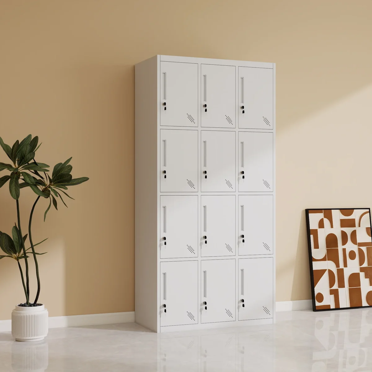 Particle Locker 12-Locker Steel Office Storage Cabinet - Tamco Furniture Shop Kenya