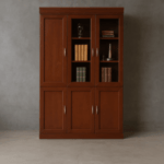 3-Door Wooden Office Storage Cabinet - Image 8