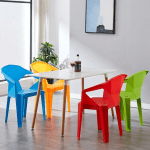 Plastic Dining Home Chair Add practical and comfortable seating to your dining area with our Plastic Dining Home Chair, designed for everyday use in homes, dining rooms, kitchens, cafés, restaurants, and other spaces. Its simple design makes it easy to pair with different dining tables and interior styles. The plastic dining chair offers lightweight and convenient seating for family meals, gatherings, and daily activities. Its smooth surface is easy to wipe and maintain, making it a practical choice for busy homes and commercial dining spaces. Key Features Durable plastic construction Lightweight and easy to move Comfortable seating design Easy-to-clean surface Suitable for dining rooms and kitchens Ideal for homes, cafés, and restaurants Easy to arrange around dining tables Practical for everyday use Simple design for different interiors