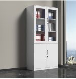 Wooden Office Cabinet With Doors - Image 2