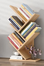 Wooden Tree -Shape Office Bookshelf - Image 16