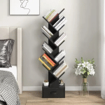 Wooden Tree -Shape Office Bookshelf - Image 3