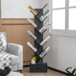 Wooden Tree -Shape Office Bookshelf - Image 4