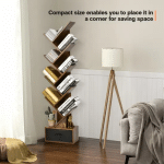 Wooden Tree -Shape Office Bookshelf - Image 7